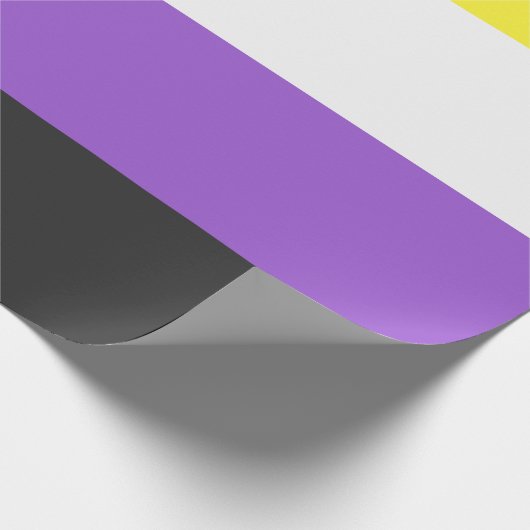 Papier Cadeau Indicateur Enby (Pride non binaire) (Coin)