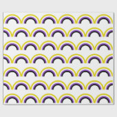 Papier Cadeau Indicateur non binaire Rainbow non binaire (Plat)