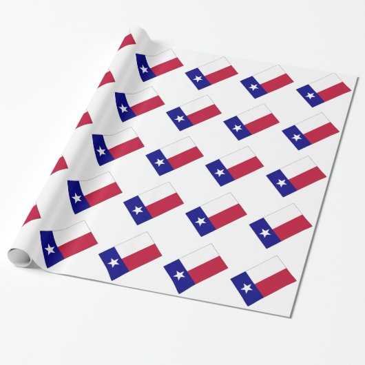 Papier Cadeau Indicateur Texas Lone Star (Déroulé)