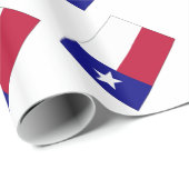Papier Cadeau Indicateur Texas Lone Star (Coin rond)