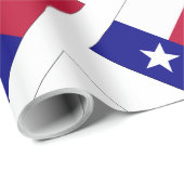 Papier Cadeau Indicateur Texas Lone Star (Coin rond)