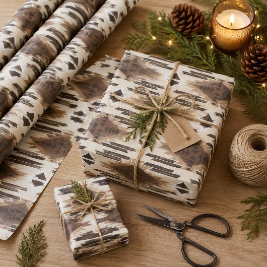 Papier Cadeau Indien d'Amérique