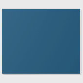 Papier Cadeau Indigo Blue Solid Color Glossyor Matte (Plat)
