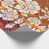 Papier Cadeau Indonesian batik motifs with very distinct plant a (Coin)