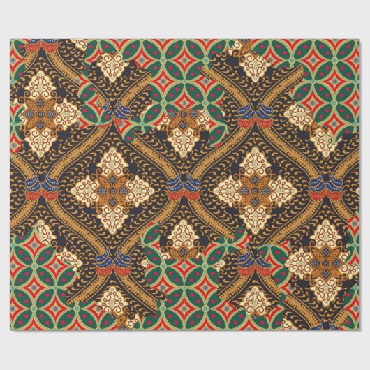 Papier Cadeau Indonesian batik motifs with very distinctive plan (Plat)