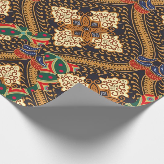 Papier Cadeau Indonesian batik motifs with very distinctive plan (Coin)