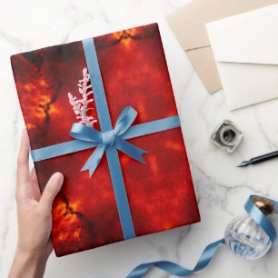 Papier Cadeau Inferno Nexus - Fiery Kaleidoscope Art