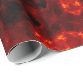 Papier Cadeau Inferno Nexus - Fiery Kaleidoscope Art (Coin rond)