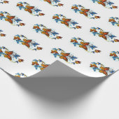 Papier Cadeau Infinité de papillons monarques (Coin)