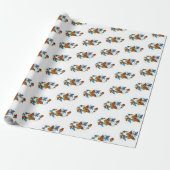 Papier Cadeau Infinité de papillons monarques (Déroulé)