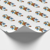Papier Cadeau Infinité de papillons monarques (Coin)