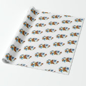 Papier Cadeau Infinité de papillons monarques (Déroulé)