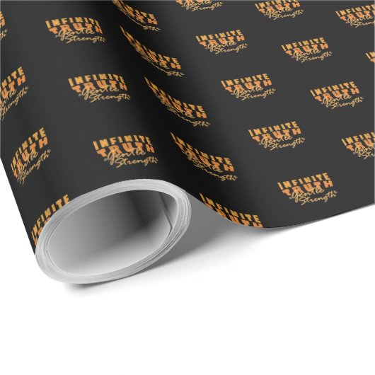 Papier Cadeau Infinite Truth, Gentle Strength Wrapping Paper (Coin rond)