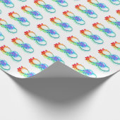 Papier Cadeau Infinity avec Rainbow Jellyfish (Coin)