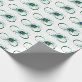 Papier Cadeau Infinity Symbol with Peacock Feather (Coin)