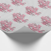 Papier Cadeau Infirmier autorisé de RN, remous roses de croix (Coin)