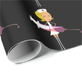 Papier Cadeau Infirmière (Coin rond)