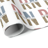 Papier Cadeau infirmière autorisée de la RN Cheetah Imprimer inf (Coin rond)