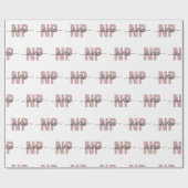 Papier Cadeau Infirmière de NP personnalisée Praticien Diplôme C (Plat)