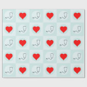 Papier Cadeau Infirmière de stéthoscope Médicale ou cadeau de mé (Plat)