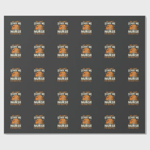 Papier Cadeau Infirmière d'Halloween Fais-moi peur