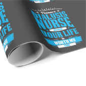 Papier Cadeau Infirmière dialyse Héros Kidney Néphrologie Infirm (Coin rond)