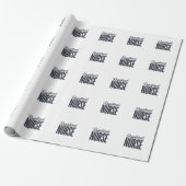 Papier Cadeau Infirmière diplômée Script Typographie Vector Desi (Déroulé)