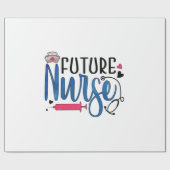 Papier Cadeau Infirmière Gift | Future Nurse (Plat)