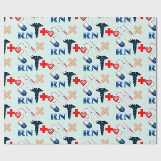 Papier Cadeau Infirmière inscrite (Plat)