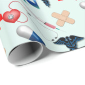 Papier Cadeau Infirmière inscrite (Coin rond)