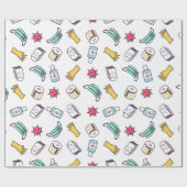 Papier Cadeau Infirmière Médicale (Plat)