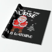 Papier Cadeau Infirmière Père Noël (Déroulé)
