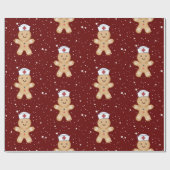 Papier Cadeau infirmière praticienne de Noël Étudiante en pédiat (Plat)