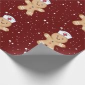 Papier Cadeau infirmière praticienne de Noël Étudiante en pédiat (Coin)