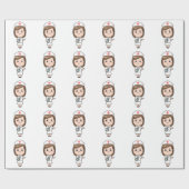 Papier Cadeau Infirmière traditionnelle (Plat)