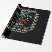 Papier Cadeau Information Technology Tech Technical Support Gift (Déroulé)