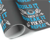 Papier Cadeau Ingénierie mécanique des ruptures de course (Coin rond)