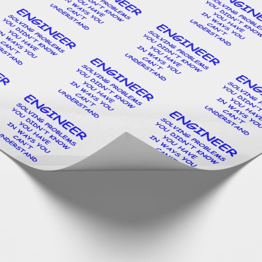 Papier Cadeau ingénieur (Coin)
