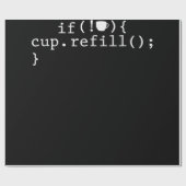 Papier Cadeau Ingénieur logiciel de codage intelligent de rempli (Plat)