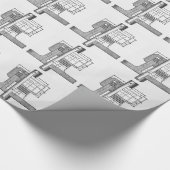 Papier Cadeau Ingénieur mécanique antique d'outil (Coin)