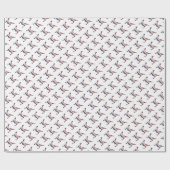 Papier Cadeau Initiale K Monogrammé Drapeau Américain Couleur Él (Plat)