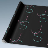 Papier Cadeau Initiales modernes élégantes et modifiables
