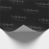 Papier Cadeau Initiales Monogrammes Modernes (ou autre texte) Gr (Coin)