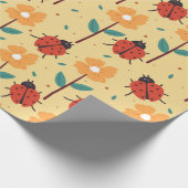 Papier Cadeau insecte et fleur (Coin)