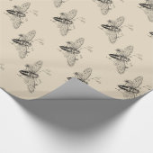 Papier Cadeau Insecte vintage (Coin)