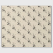 Papier Cadeau Insecte vintage (Plat)