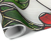 Papier Cadeau Insectes en verre tendu de Ladybug (Coin rond)