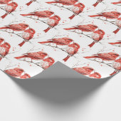 Papier Cadeau Inséparables de Red Hearts (Coin)