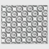 Papier Cadeau Insigne communiste de faucille de marteau de CCCP (Plat)