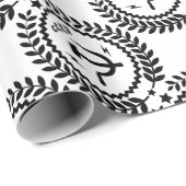 Papier Cadeau Insigne communiste de faucille de marteau de CCCP (Coin rond)